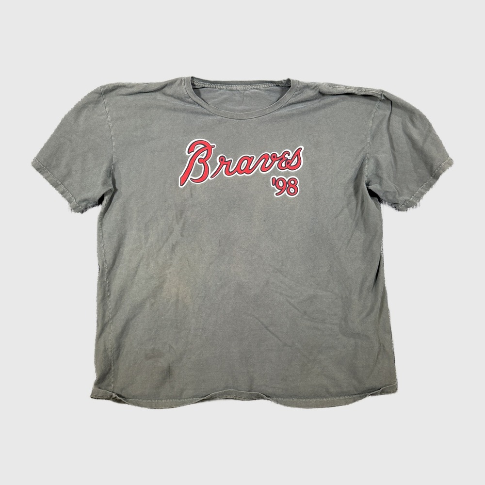 Morgan Wallen Braves 98 Gray Graphic T-Shirt Country Music Merch Mens XL